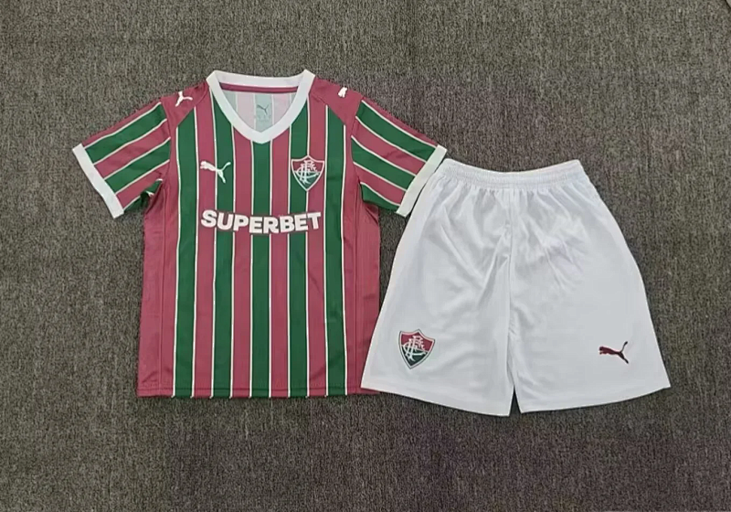 Niño_kids kit 26-27 Fluminense home soccer jersey size 16-28